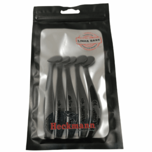 Isca artificial Sashimi 9cm - Heckmann - 5 unidades - Ação Fundo - Cor Preto Absoluto