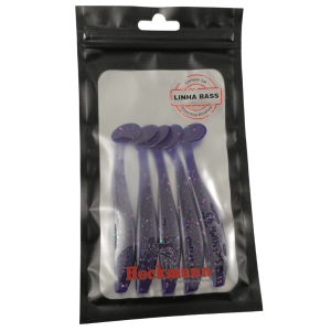 Isca artificial Sashimi 9cm - Heckmann - 5 unidades - Ação Fundo - Cor Violeta Escuro