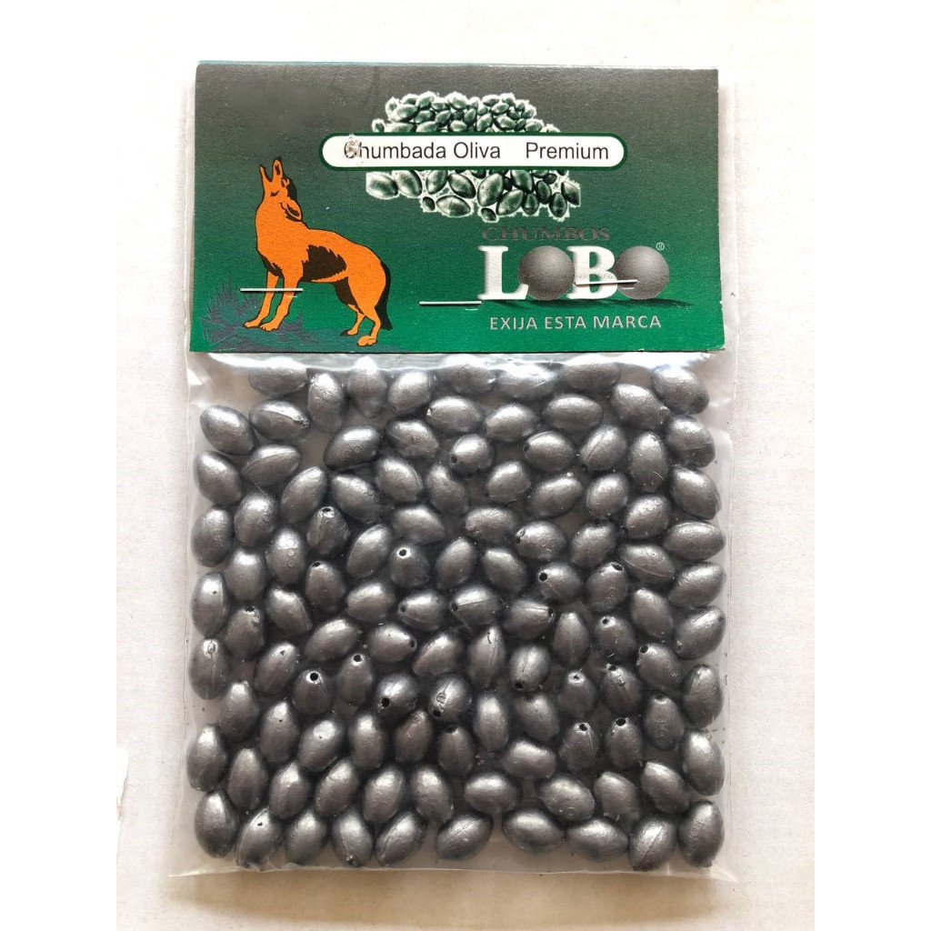 Chumbo de pesca Oliva - 10g - 7 unidades - Total 60g - Imagem 3