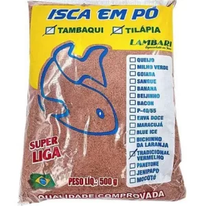 Isca em pó natural Massa pacote 500 gramas