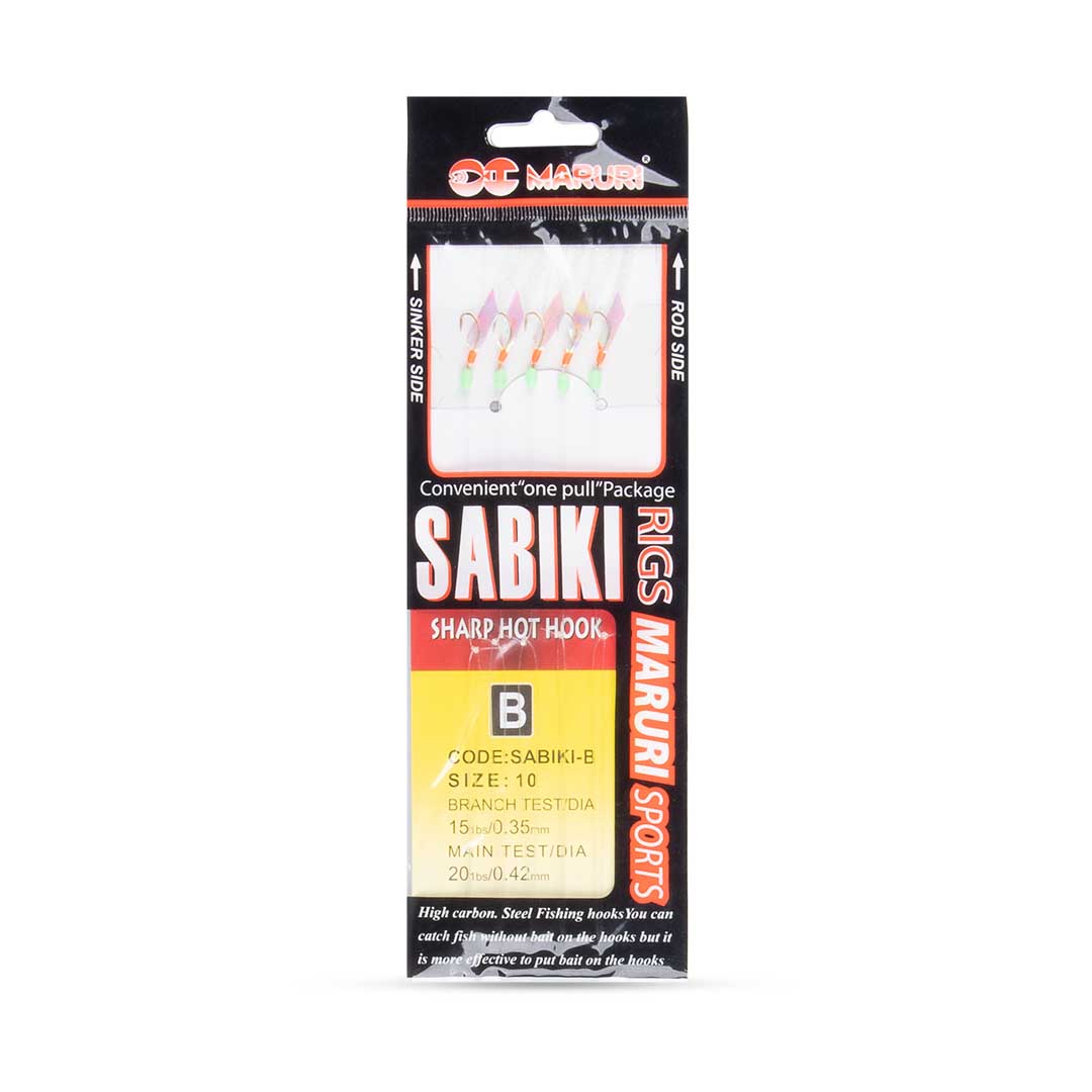 Isca Chicote Sabiki Tipo B – Penacho – Size 10 – Maruri