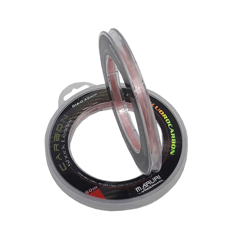Linha Carbon Shock Leader - Maruri - 100% Fluorocarbon - 0.39mm - 19.3 lb - 50m - Imagem 2