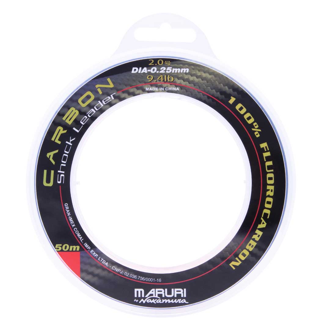 Linha Carbon Shock Leader - Maruri - 100% Fluorocarbon - 0.39mm - 19.3 lb - 50m