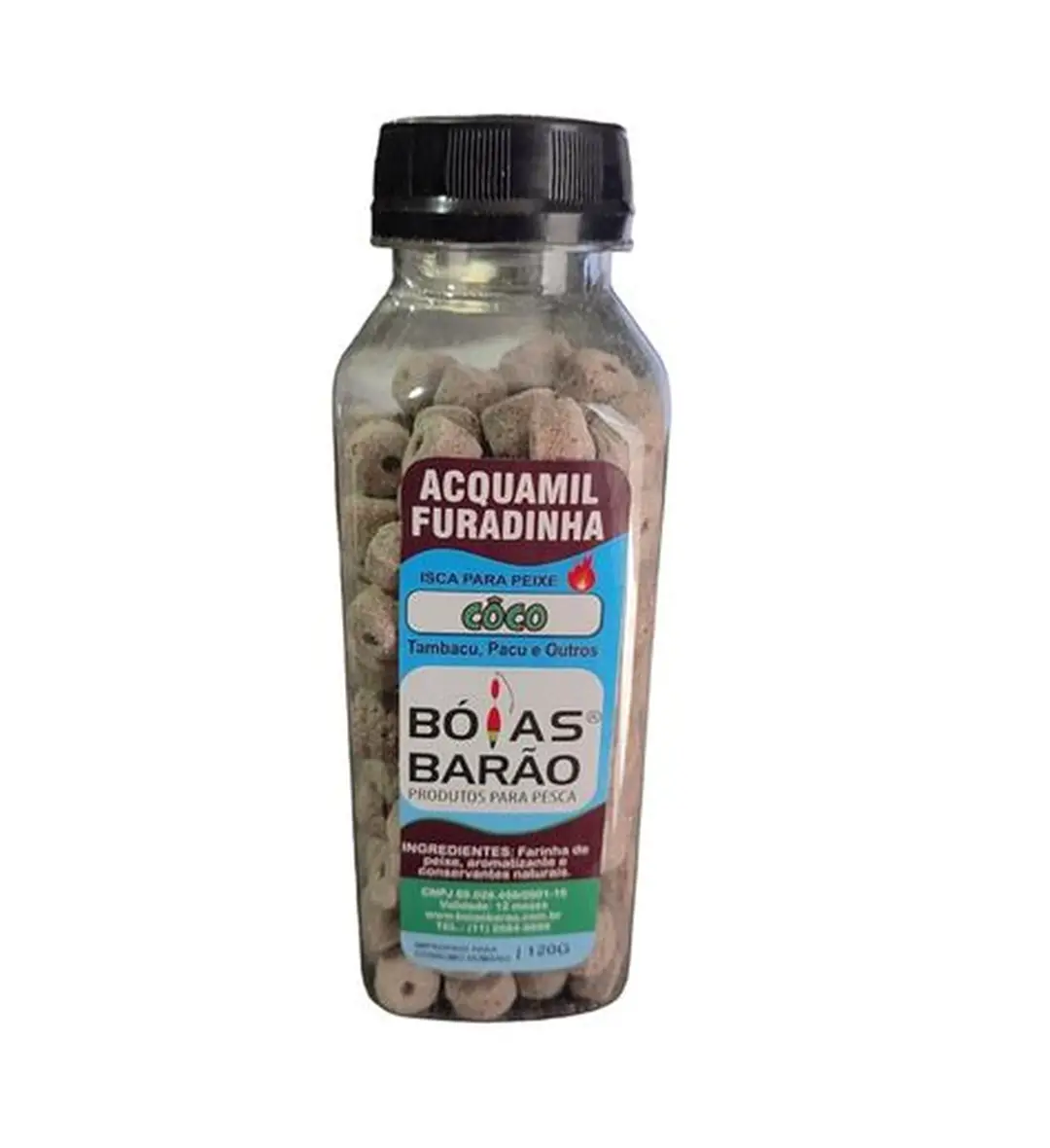Isca para peixe ração furadinha Aquamil - Imagem 12