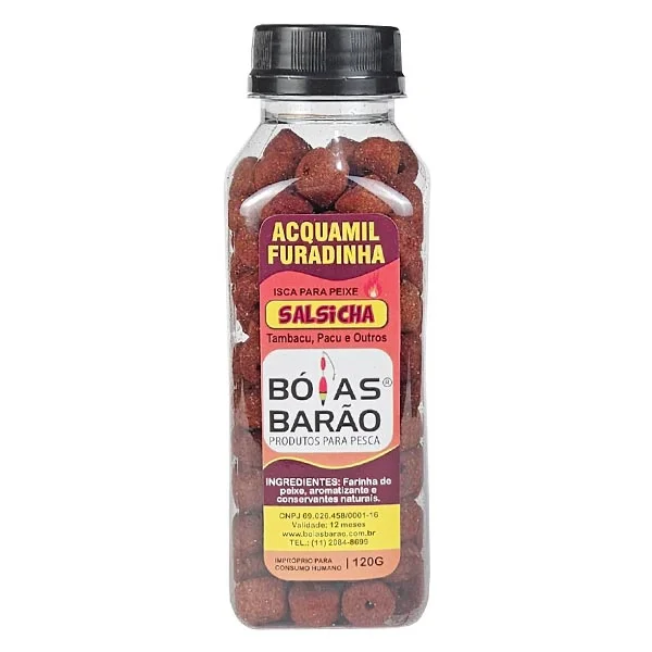 Isca para peixe ração furadinha Aquamil - Imagem 11