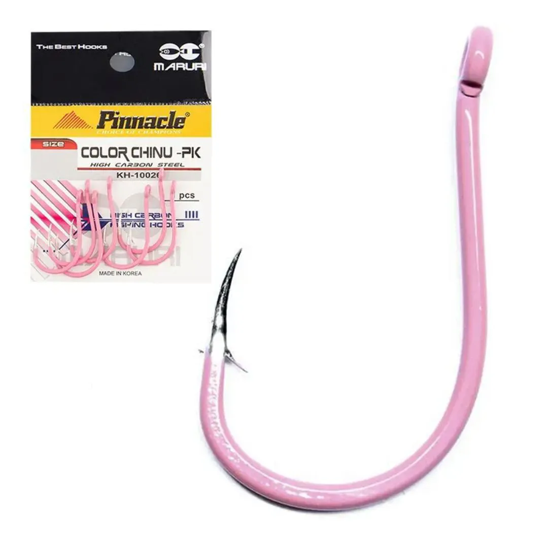 Anzol Color Chinu Pink - Pinnacle - N°2 - 10 unidades