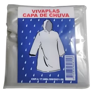 Capa de chuva descartável