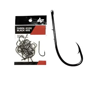 Anzol Farpa 4330 Black - Albatroz Fishing - Nº 6/0 - 6 unidades
