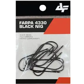 Anzol Farpa 4330 Black - Albatroz Fishing - Nº 6/0 - 6 unidades - Imagem 2