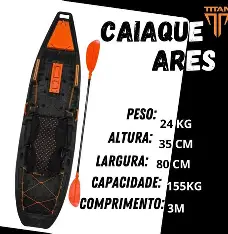 Caiaque Titan Ares – Black Mamba – Carga 155Kg - Imagem 4