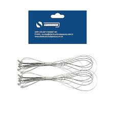 Chicote de pesca DOA - 2 pernadas - Ponta de aço - 0.40mm - 120cm - 2 peças