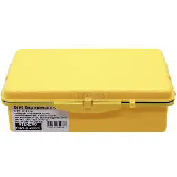 Estojo impermeável 21x13x06 cm Emifran Amarelo