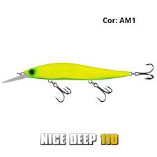 Isca Artificial Pinnacle Nice Deep 110 - 11cm - 15g - cor AM1 - Meia água (slow floating)
