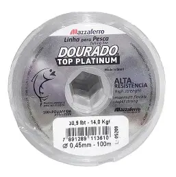 Linha Dourado Top Platinum – 0.40mm – 30 lb – 100 metros