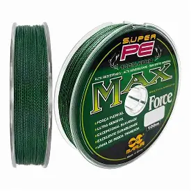 Linha Multifilamento Maruri Max Force 4X Verde – 0.14mm – 12.5kg – 100 metros