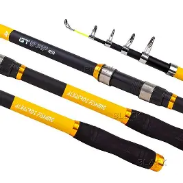 Vara retrátil para molinete GT Surf - 4.5 metros - 25 lbs - Albatroz Fishing