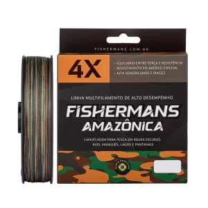 Linha Multifilamento Fishermans 4X Amazônica – 0.12mm – 10 lb – 150 metros