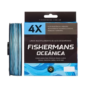 Linha Multifilamento Fishermans 4X Oceânica – 0.12mm – 10 lb – 150 metros