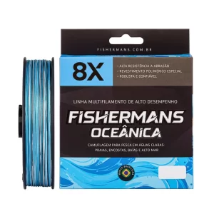 Linha Multifilamento Fishermans 8X Oceânica – 0.12mm – 15 lb – 150 metros