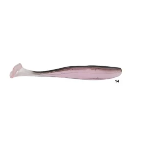 Isca artificial Soft Bait Shad W201 - Maruri - 9.5cm - 6 unidades + 2 jigs - Ação Fundo - Cor 14
