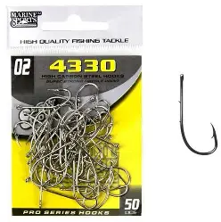 Anzol 4330 Farpa Nikel - Marine Fishing - N°02 - 50 unidades
