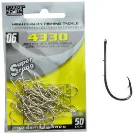 Anzol 4330 Farpa Nikel - Marine Fishing - N°06 - 50 unidades