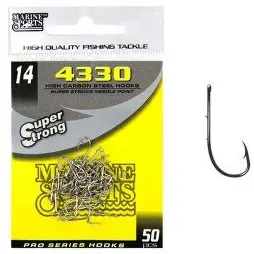 Anzol 4330 Farpa Nikel - Marine Fishing - N°14 - 50 unidades