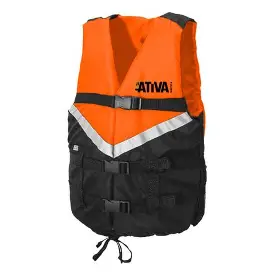 Colete Salva Vidas Canoa Neon - Ativa - 110kg - Laranja