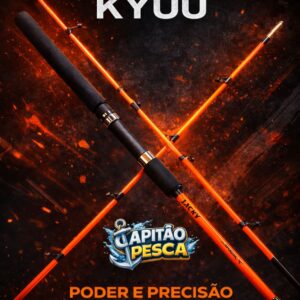 Vara Kyuu Jacky Orange S562 – 168cm – 10–20 lb – 2 Partes – 200g – Ação Média