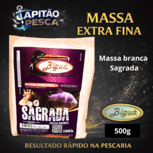 Massa para Pesca – Sabor Sagrada – Massa Branca - Biguá Extra Fina Especial – 500 gramas