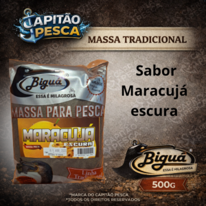Massa para Pesca - Maracujá - Massa Preta - Biguá Tradicional - 500 gramas