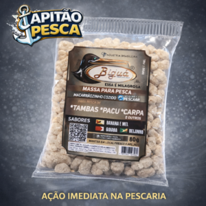 Massa de Pesca para Tamba, Pacu, Carpa e outros – Sabor Sortido – Massa Pronta - Biguá – 80 gramas