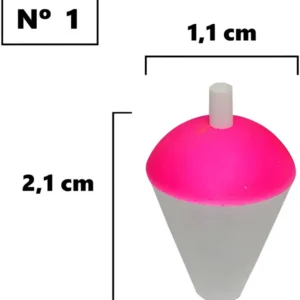 Bóia Isopor N°1 - 2,0cm - Bóias Barão - unidade