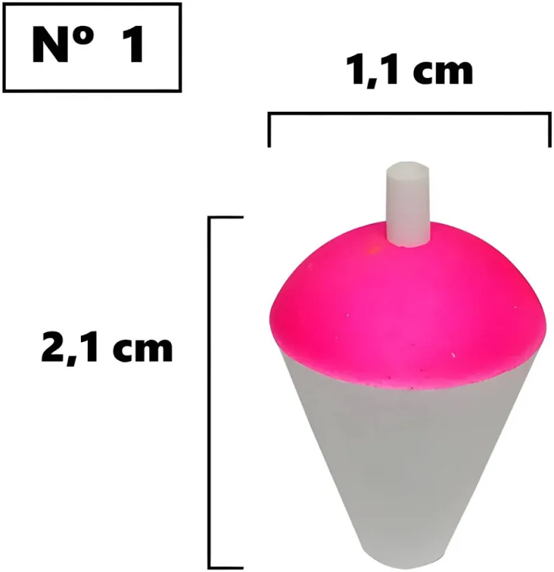Bóia Isopor N°1 - 2,0cm - Bóias Barão - unidade
