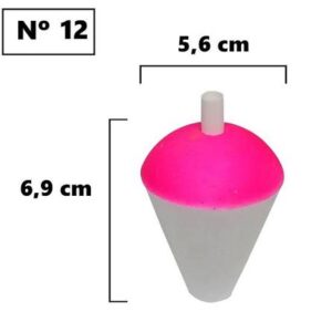 Bóia Isopor N°12 - 6,9cm - Bóias Barão - Unidade