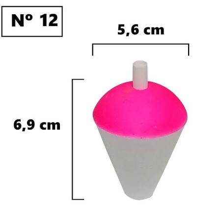 Bóia Isopor N°12 - 6,9cm - Bóias Barão - Unidade