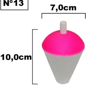 Bóia Isopor N°13 - 10,0cm - Bóias Barão - Unidade