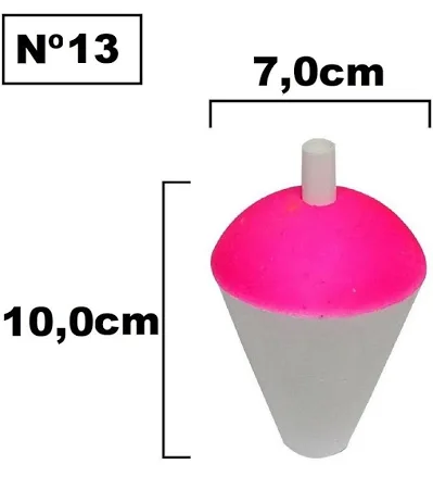 Bóia Isopor N°13 - 10,0cm - Bóias Barão - Unidade