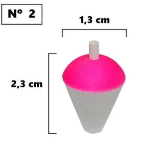Bóia Isopor N°2 - 2,0cm - Bóias Barão - Unidade