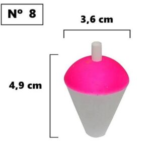 Bóia Isopor N°8 - 4,9cm - Bóias Barão - Unidade