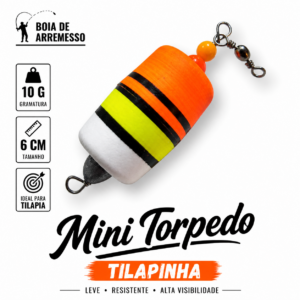 Boia de Arremesso Mini Torpedo Tilapinha - 10g - 6cm