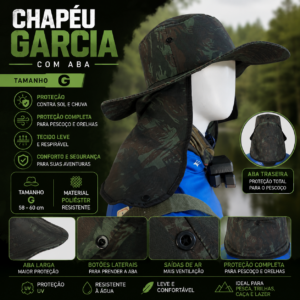 Chapéu com Aba - Garcia - Tamanho G
