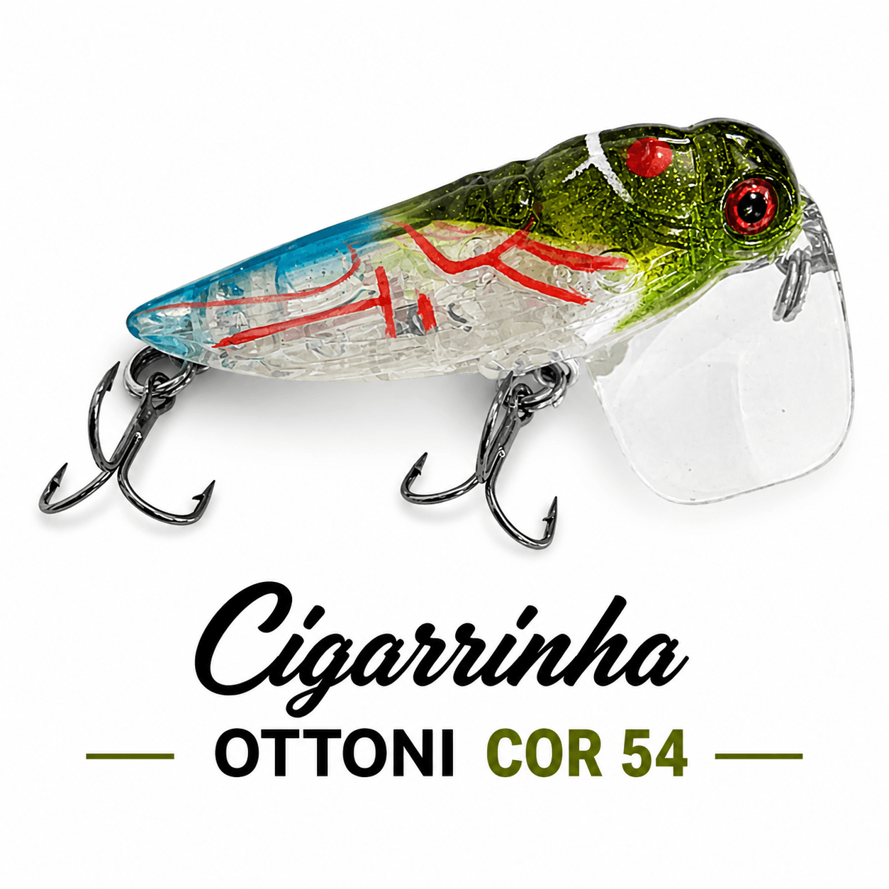 Isca Artificial Cigarrinha Ottoni - 8g - 5.5 cm - Cor 54