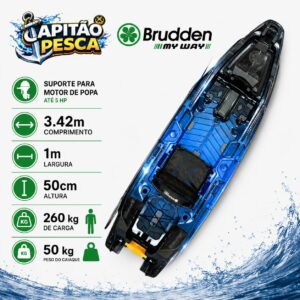 Caiaque Brudden Myway – Blue Night – Carga 260Kg