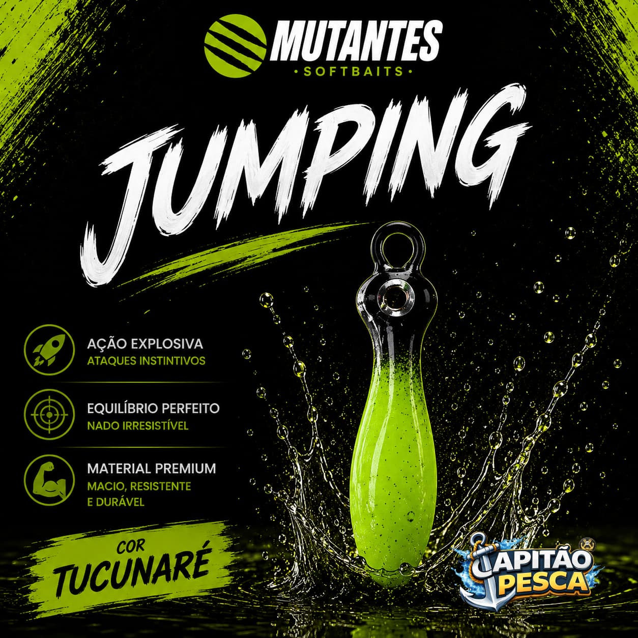 Jumping Jig - Mutantes Softbaits - 6g - Cor Tucunaré