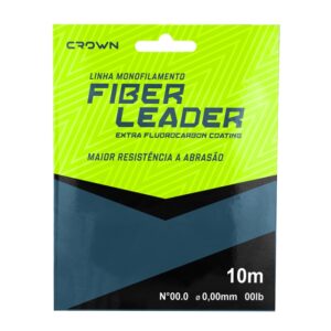 Linha Fiber Leader - Crown - Extra Fluorcarbon Coating - 0.40mm - 22lb