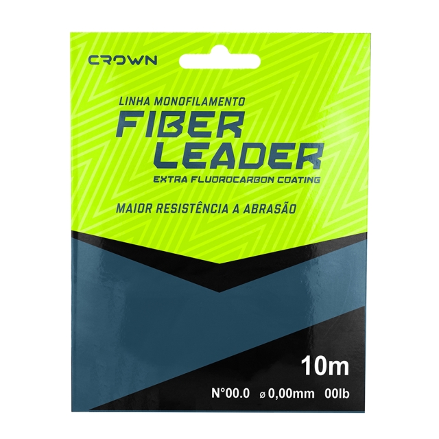 Linha Fiber Leader - Crown - Extra Fluorcarbon Coating - 0.40mm - 22lb