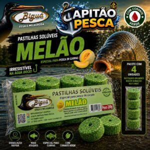 Pastilhas Solúveis - Biguá - 280g - Melão com Corante Verde