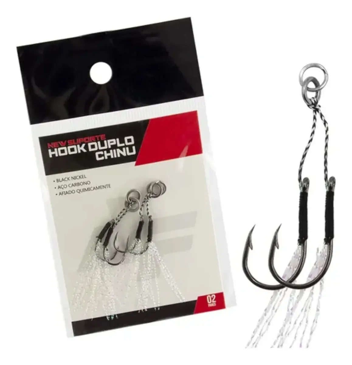 Anzol Assist Hook Chinu N°04 - Albatroz Fishing - 2 unidades