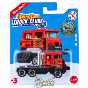 Caminhão HW Bombeiros Vermelho - Miniatura Escala 1:64 - Crazy Cars Truck Clube